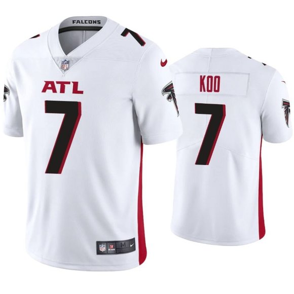 Men's Atlanta Falcons #7 Younghoe Koo New White Vapor Untouchable Limited Stitched NFL Jersey